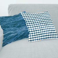 Deep Blue Ocean pillow covers set - 10, sea cushions set, blue ocean pillow cases set