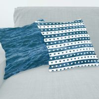 Deep Blue Ocean pillow covers set - 11, sea cushions set, blue ocean pillow cases set