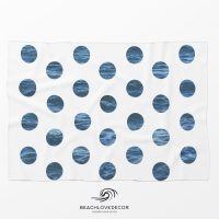 Deep Blue Ocean Fleece Throw Blanket 11, extra soft and warm