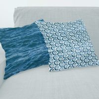 Deep Blue Ocean pillow covers set - 12, sea cushions set, blue ocean pillow cases set