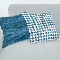 Deep Blue Ocean pillow covers set - 14, sea cushions set, blue ocean pillow cases set