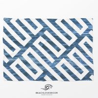 Deep Blue Ocean Fleece Throw Blanket 15, extra soft and warm