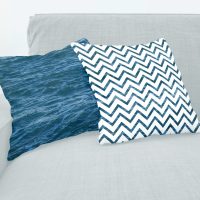 Deep Blue Ocean pillow covers set - 15, sea cushions set, blue ocean pillow cases set