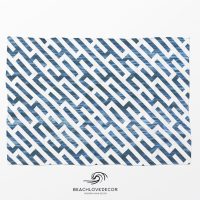 Deep Blue Ocean Fleece Throw Blanket 16, extra soft and warm