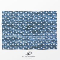 Deep Blue Ocean Fleece Throw Blanket 16, extra soft and warm
