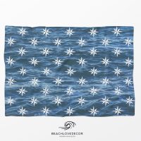 Deep Blue Ocean Fleece Throw Blanket 17, extra soft and warm