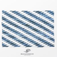 Deep Blue Ocean Fleece Throw Blanket 19, extra soft and warm