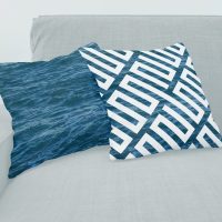 Deep Blue Ocean pillow covers set - 19, sea cushions set, blue ocean pillow cases set