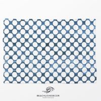 Deep Blue Ocean Fleece Throw Blanket 21, extra soft and warm