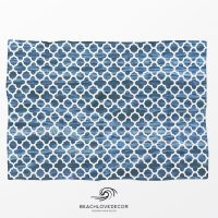 Deep Blue Ocean Fleece Throw Blanket 22, extra soft and warm