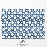 Deep Blue Ocean Fleece Throw Blanket 23, extra soft and warm