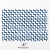 Deep Blue Ocean Fleece Throw Blanket 27, extra soft and warm