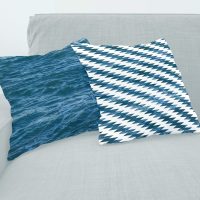 Deep Blue Ocean pillow covers set - 4, sea cushion, blue ocean pillow case
