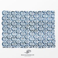 Deep Blue Ocean Fleece Throw Blanket 30, extra soft and warm