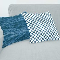 Deep Blue Ocean pillow covers set - 6, sea cushions set, blue ocean pillow cases set