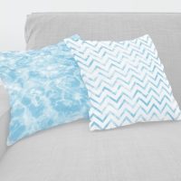 Light Blue Ocean pillow covers set - 2, sea cushions set, blue ocean pillow cases set