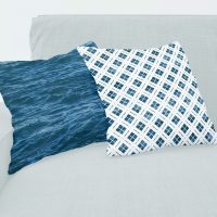 Deep Blue Ocean pillow covers set - 24, sea cushions set, blue ocean pillow cases set