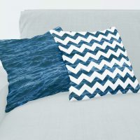 Deep Blue Ocean pillow covers set - 25, sea cushions set, blue ocean pillow cases set
