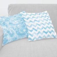 Light Blue Ocean pillow covers set - 3, sea cushions set, blue ocean pillow cases set