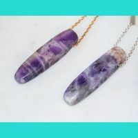 Amethyst necklace/natural stone necklace