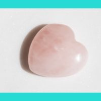 Rose quartz heart/natural stone