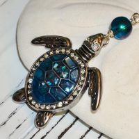 Blue Turtle Necklace