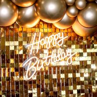Gold Shimmer Wall Rental - from 6 ft x 6 ft
