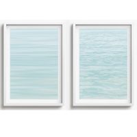 BEACH WALL ART SET OF 2 - CA53 - CANVAS, METAL and PRINTS COLLECTION (vertical)