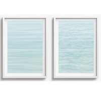 BEACH WALL ART SET OF 2 - CA53 - CANVAS, METAL and PRINTS COLLECTION (vertical)