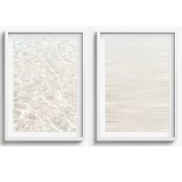 BEACH WALL ART SET OF 2 - CA52 - CANVAS, METAL and PRINTS COLLECTION (vertical)