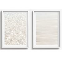 BEACH WALL ART SET OF 2 - CA52 - CANVAS, METAL and PRINTS COLLECTION (vertical)