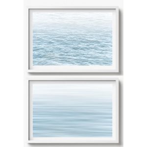 COASTAL WALL ART SET OF 2- CA11 - CANVAS, METAL and PRINTS COLLECTION (horizontal)