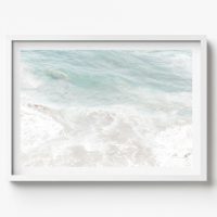 Serene Ocean, Coastal Horizontal Print, beach house decor, soft and serene style