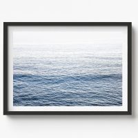 Deep Ocean view - 1, Coastal Horizontal Print, beach house decor, soft and serene style