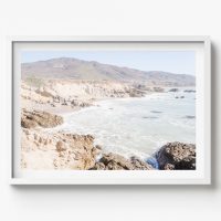 Leo Carrillo Beach in Malibu-4, Horizontal Print, beach house decor, soft and serene style
