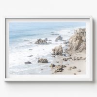 El Matador State Beach in Malibu, Horizontal Print, beach house decor, soft and serene style