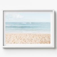 Take me to the beach Coastal Horizontal Print, beach house decor, soft and serene style