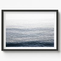 Deep Ocean view - 5, Coastal Horizontal Print, beach house decor, soft and serene style
