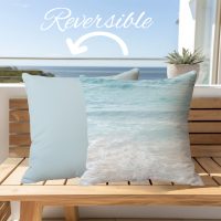 Premium Reversible Cotton Coastal Pillow Cover -1