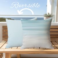 Premium Reversible Cotton Abstract Coastal Pillow Cover-17