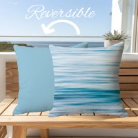 Premium Reversible Cotton Coastal Pillow Cover-3