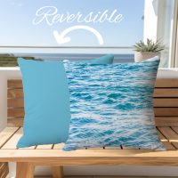 Premium Reversible Cotton Coastal Pillow Cover-5