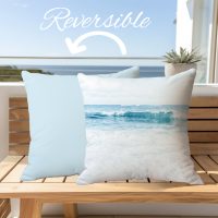 Premium Reversible Cotton Coastal Pillow Cover-8