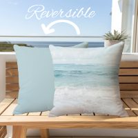 Premium Reversible Cotton Coastal Pillow Cover-12