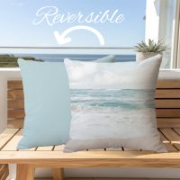 Premium Reversible Cotton Coastal Pillow Cover-14